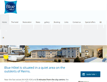 Tablet Screenshot of blue-hotel-reims.fr